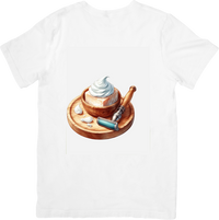 Thumbnail for Watercolor Whipped Dessert T-Shirt | Cute Cream Treat Graphic Tee | Foodie Bakery Gift