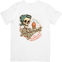 Thumbnail for Lactose Intolerant But Irresponsible Skeleton T-Shirt | Funny Retro Graphic Tee