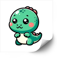 Thumbnail for Baby Dinosaur Kawaii Sticker | Cute Kawaii T-Rex Vinyl Decal
