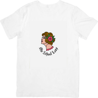 Thumbnail for Old School Lady Tattoo Portrait T-Shirt | Vintage Retro Pin-Up Graphic Tee