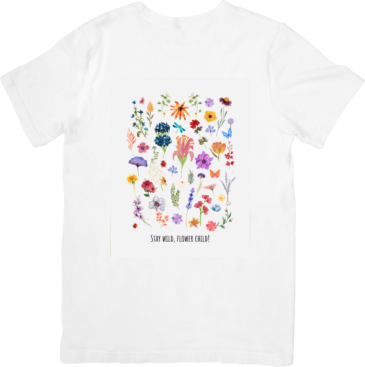 Wildflower Garden T-Shirt | Boho Floral Easter Stay Wild Graphic Tee | Nature Lover Gift