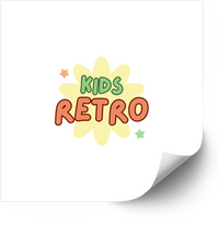 Thumbnail for Kids Retro Flower Sticker | Retro Colorful Spring Vinyl Decal | Easter Basket Filler