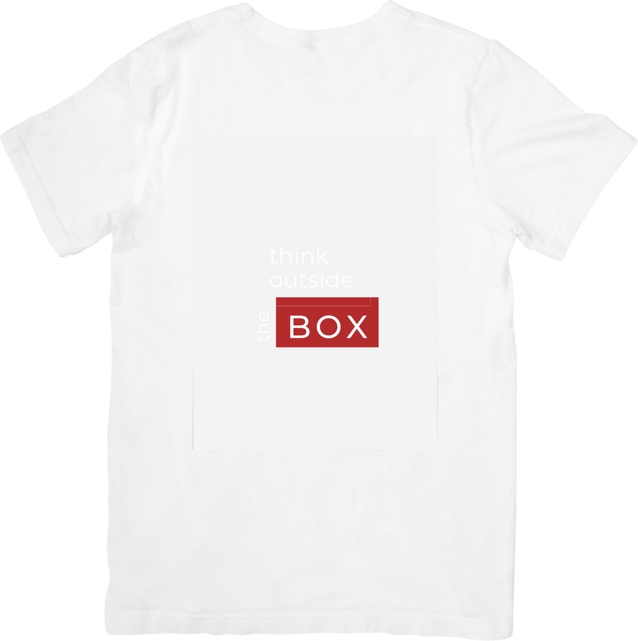 Think Outside The Box T-Shirt | Minimalist Motivational Graphic Tee