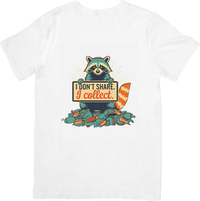 Thumbnail for Raccoon I Don't Share I Collect T-Shirt | Funny Retro Animal Graphic Tee