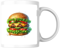 Thumbnail for Loaded Cheeseburger Mug | Realistic Juicy Burger Coffee Mug | Foodie Burger Lover Gift