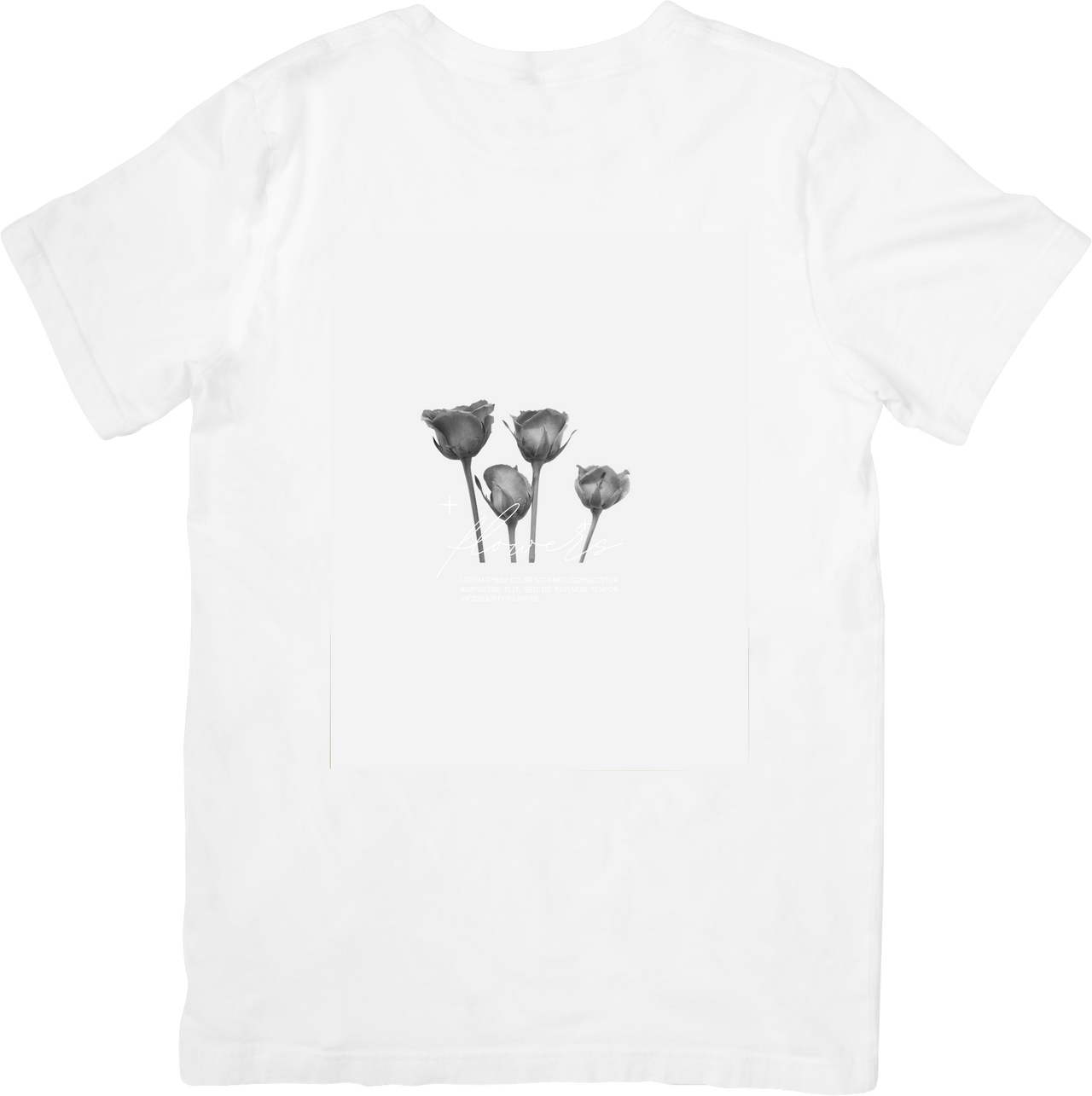 Black Rose Botanical T-Shirt | Minimalist Floral Graphic Tee | Nature Lover Gift