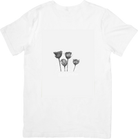 Thumbnail for Black Rose Botanical T-Shirt | Minimalist Floral Graphic Tee | Nature Lover Gift
