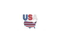 Thumbnail for USA Map Patriotic Throw Pillow | American Flag Stars & Stripes Decorative Pillow | 4th Of July Gift