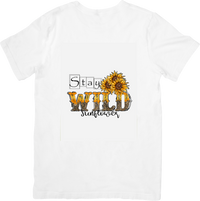 Thumbnail for Stay Wild Sunflower T-Shirt | Rustic Floral Quote Graphic Tee | Boho Country Gift