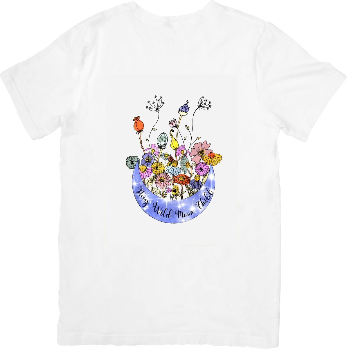Stay Wild Wildflower T-Shirt | Whimsical Floral Graphic Tee | Boho Nature Lover Gift