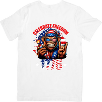 Thumbnail for Celebrate Freedom Gorilla T-Shirt | Patriotic Fourth Of July Graphic Tee | Independence Day Gift