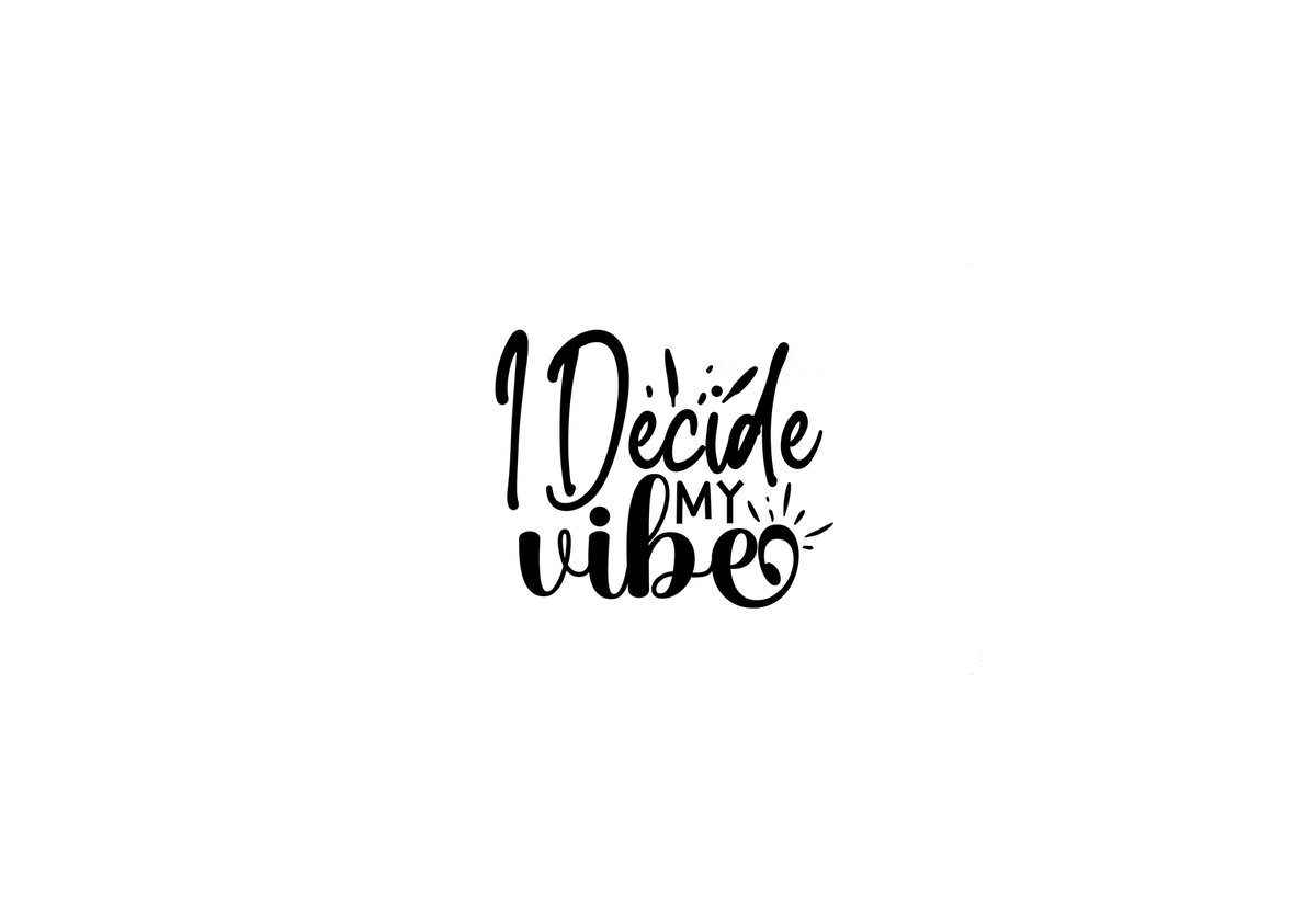 I Decide My Vibe Throw Pillow | Inspirational Quote Decorative Pillow | Teen Room Gift