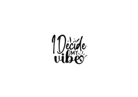 Thumbnail for I Decide My Vibe Throw Pillow | Inspirational Quote Decorative Pillow | Teen Room Gift