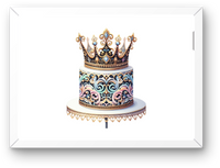 Thumbnail for Crowned Cake Wall Art | Ornate Royal Dessert Print | Bakery Kitchen Decor Gift
