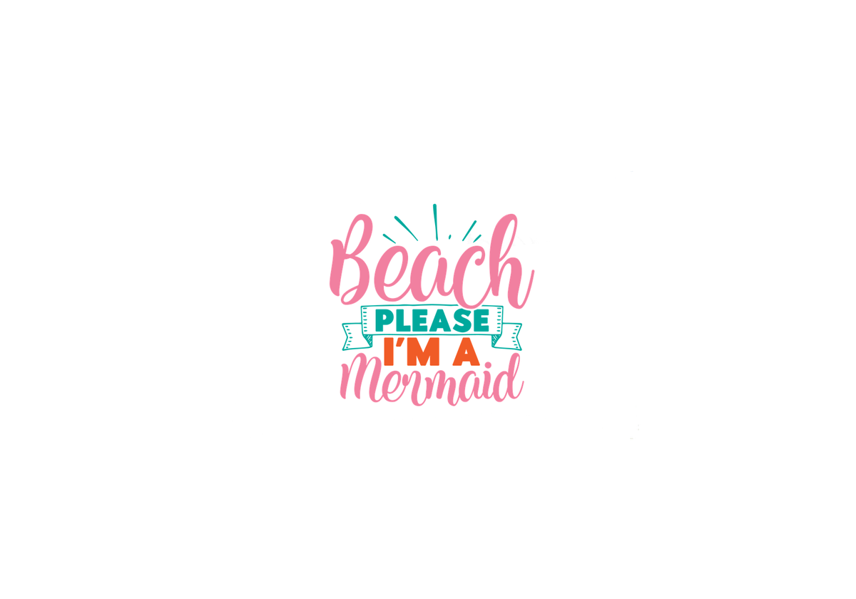 Beach Please I'm A Mermaid Throw Pillow | Cute Summer Quote Decorative Pillow | Beach Lover Gift