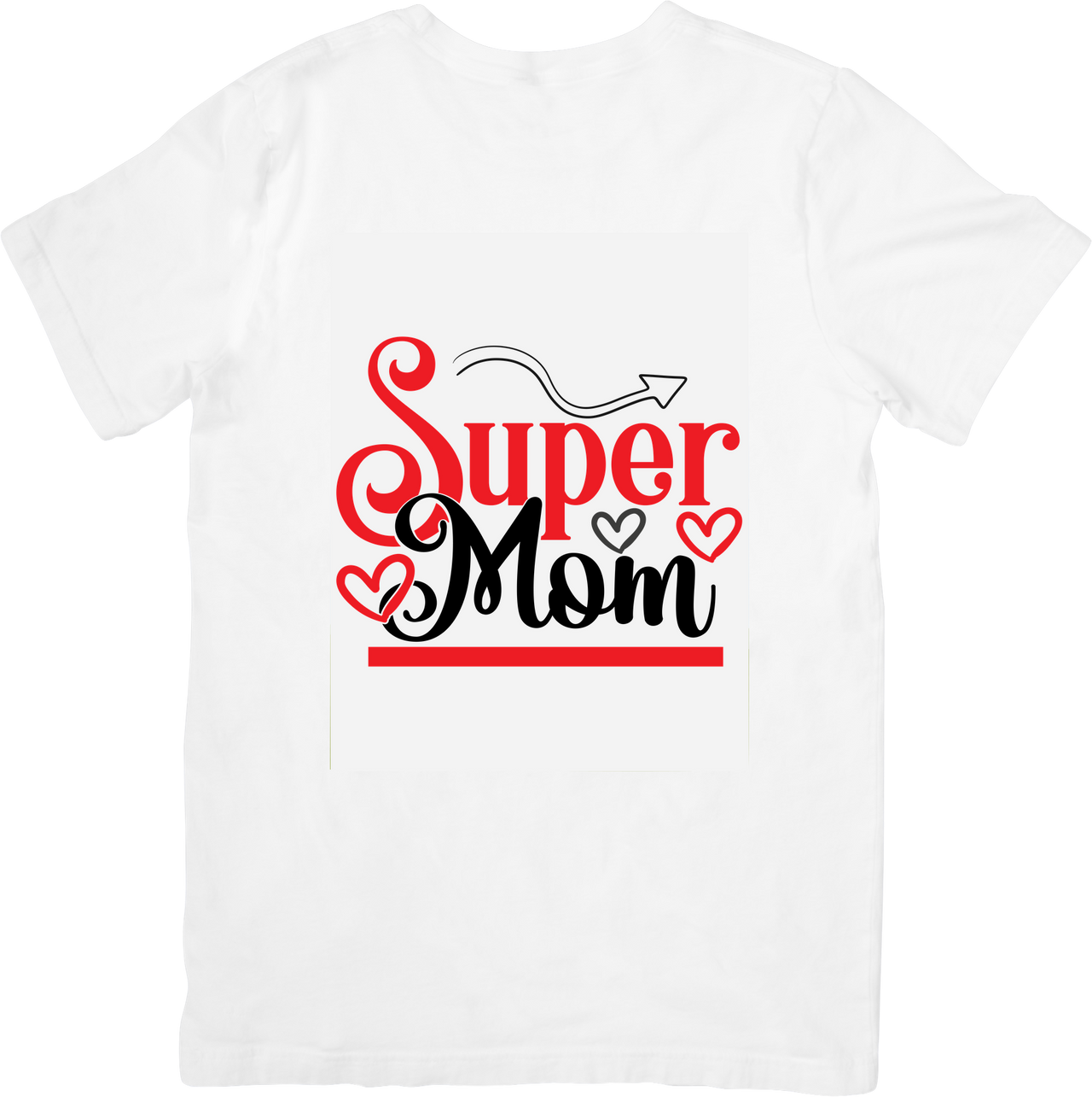 Super Mom T-Shirt | Cute Vintage Script Graphic Tee | Mother's Day Gift