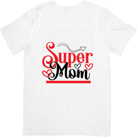 Thumbnail for Super Mom T-Shirt | Cute Vintage Script Graphic Tee | Mother's Day Gift