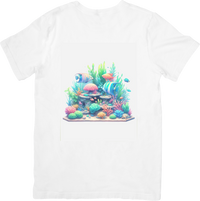 Thumbnail for Pastel Coral Reef T-Shirt | Colorful Underwater Aquarium Graphic Tee | Ocean Lover Gift