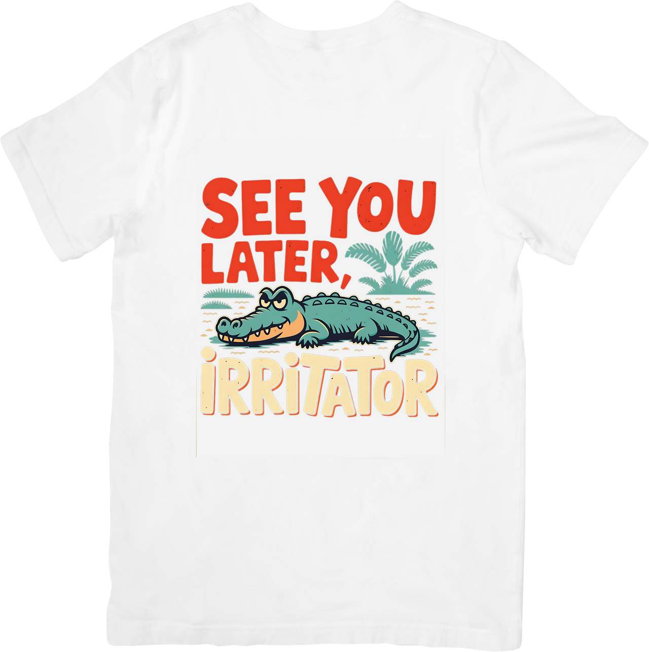 See You Later Irritator Alligator T-Shirt | Funny Halloween Retro Animal Graphic Tee | Humor Gift