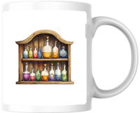 Thumbnail for Colorful Potion Bottles Mug | Witchy Apothecary Shelf Coffee Mug | Magic Lover Gift