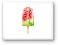Thumbnail for Watercolor Watermelon Popsicle Wall Art | Cute Summer Fruit Print | Kitchen Decor Gift